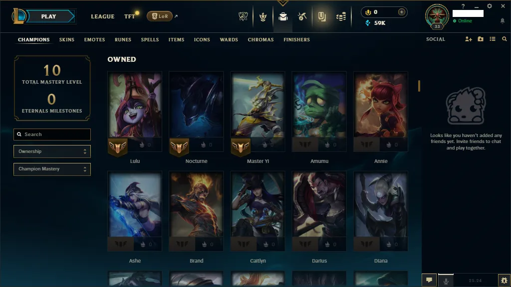 🌎 EUW 🏆 Gold 4 ❄️+59K  🔥8 Skins Shard (Soul Fight Samira Ultimate)  🏆 20 Champions ✅️Unverified Email🚀instant delivery